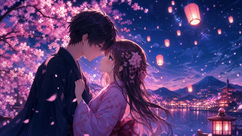 溏心vlog动漫-【溏心vlog动漫】花火之夜·唯美恋爱动漫短片